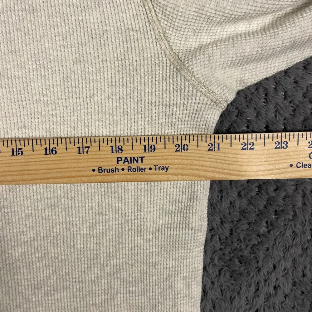 Polo Ralph Lauren Men Size XL Waffle Knit Sleepwear Thermal Top Cream Loungewear
